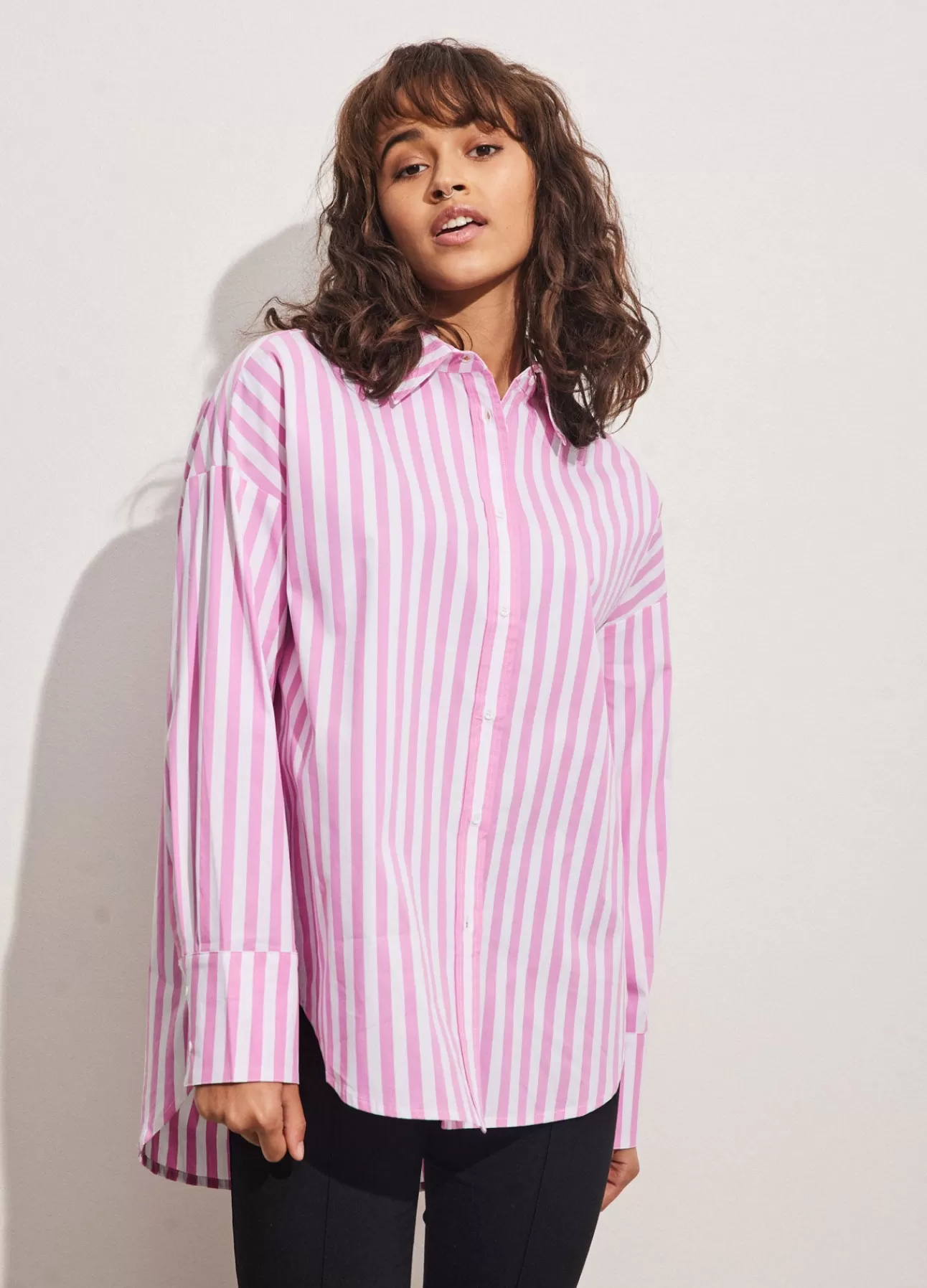 Best Sale Cc Heart Harper Oversized Skjorte M. Striber Kvinde Skjorter Og Bluser