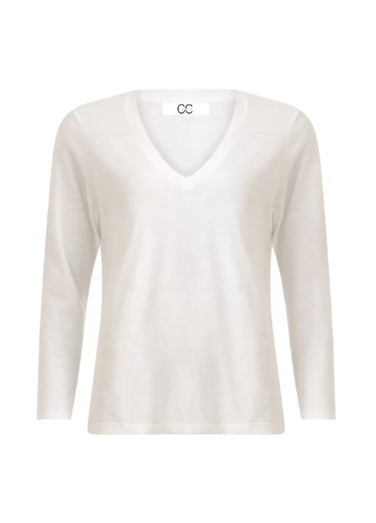 New Cc Heart Langaermet T-Shirt M. V-Hals Kvinde T-Shirts