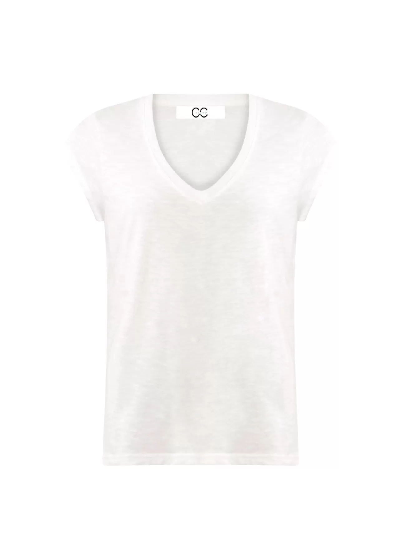 Best Sale Cc Heart T-Shirt Med V-Hals Kvinde T-Shirts