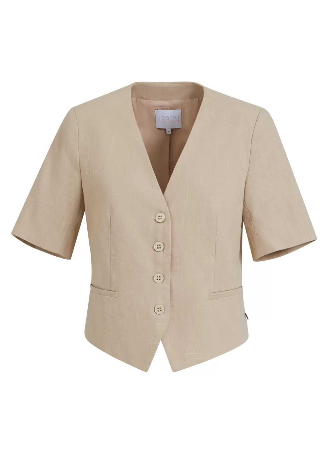 Sale Cropped Blazer M. Korteaermer Kvinde Blazers